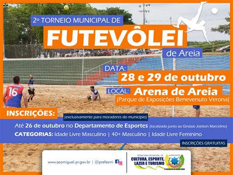 Governo Municipal vai realizar o 2º Torneio Municipal de Futevôlei de