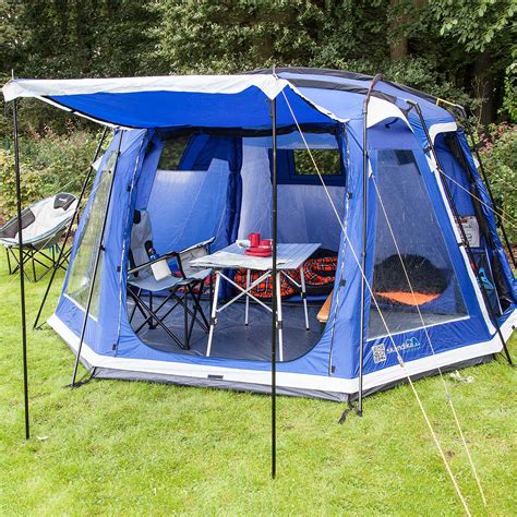 skandika Copenhagen 6 Person/Man Family Dome Tent Sewn-in Groundsheet ...