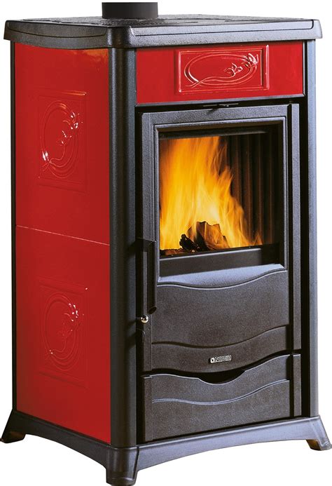 La Nordica Stufa A Legna Rossella Plus Forno Evo Liberty Bordeaux Obi