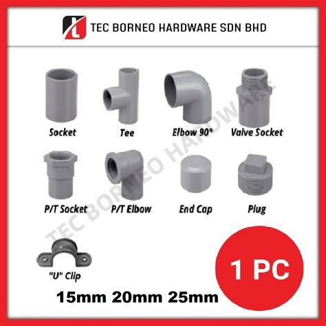 Tec Mm Mm Mm Pvc Pipe Fitting Paip Pvc Connector Socket Elbow