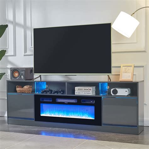 Amazon.com: Fireplace TV Stand with 36" Electric Fireplace for TVs up ...