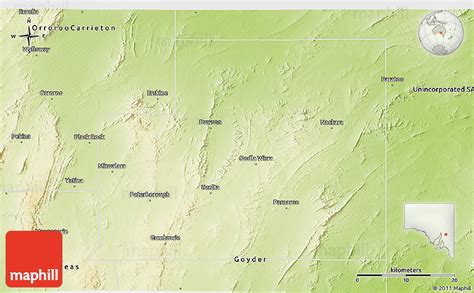 Physical 3d Map Of Peterborough