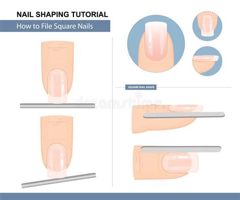 Nail Shaping Tutorial How To File A Squoval Nail Shape Step By Step