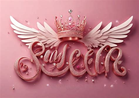 Elegant D Typography With An Elegant Crown And Fine Diamonds With