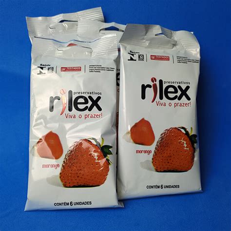 Preservativo Rilex Morango Sach C Unidades Sex Shop Online