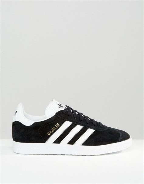 adidas Originals Gazelle trainers in black suede | ASOS | Sneakers ...