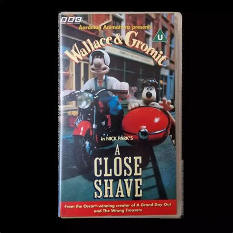 Vhs Movie Wallace Gromit A Close Shave Animation Video Cassette