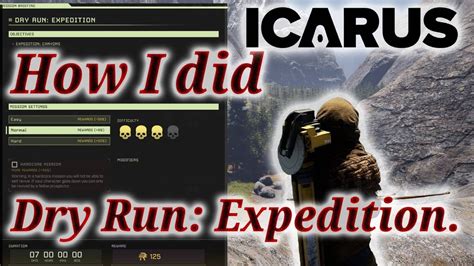 Icarus Survival 1 3 8 How I Did Dry Run Expedition YouTube