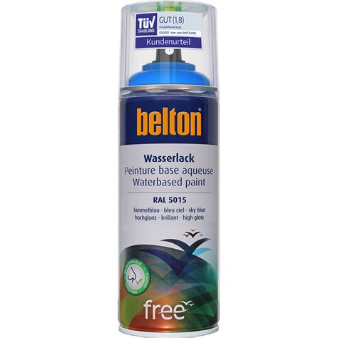 Belton Free Wasserlack Himmelblau Hochgl Nzend Ml