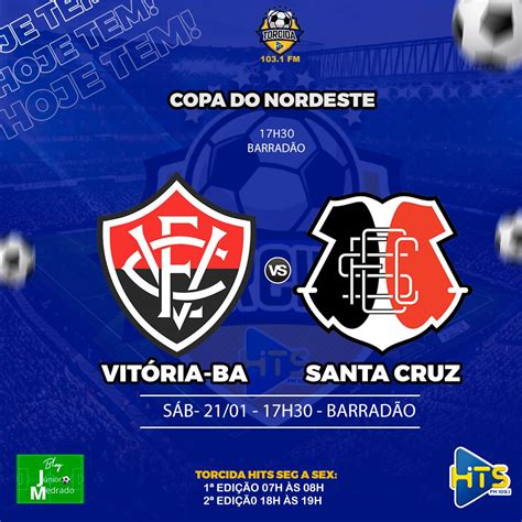 Vitória X Santa Cruz Veja Escalações Onde Assistir E Outros Detalhes