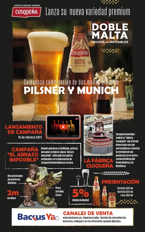 Cusqueña la cerveza Premium que innova sus sabores con una nueva