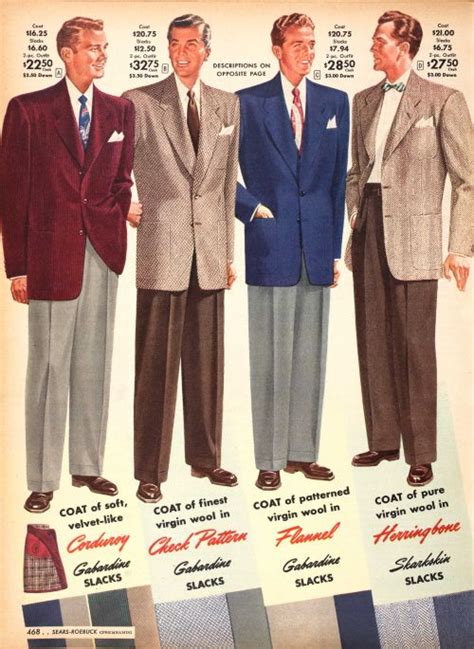 1950s Mens Fashion History For Business Attire 1950s Mens Fashion