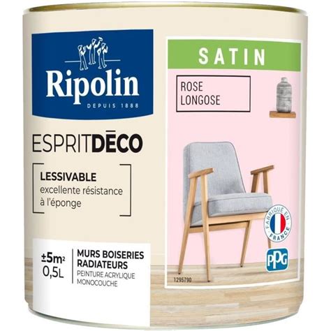 Ripolin Peinture Murale Toutes Pi Ces Ripolin Rose Longose Satin