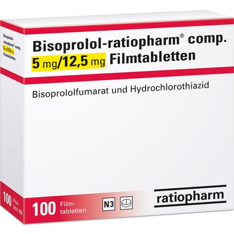 Bisoprolol Ratiopharm Comp Mg Mg Filmtabletten Ratiopharm Gmbh