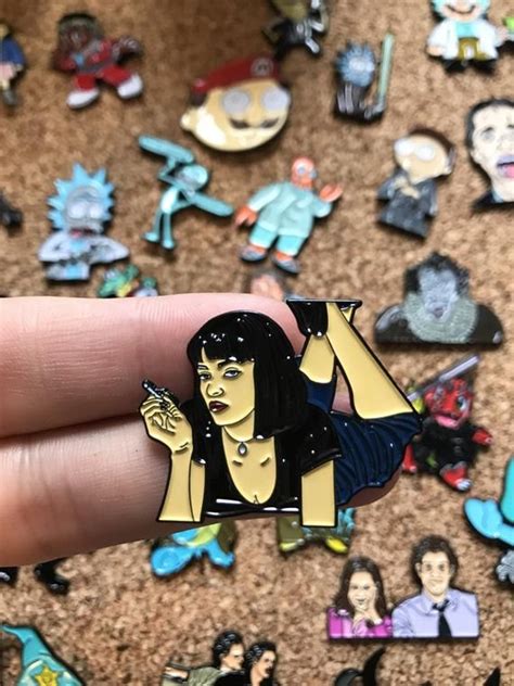 This Item Is Unavailable Etsy Enamel Pins Mia Wallace Pin Badges