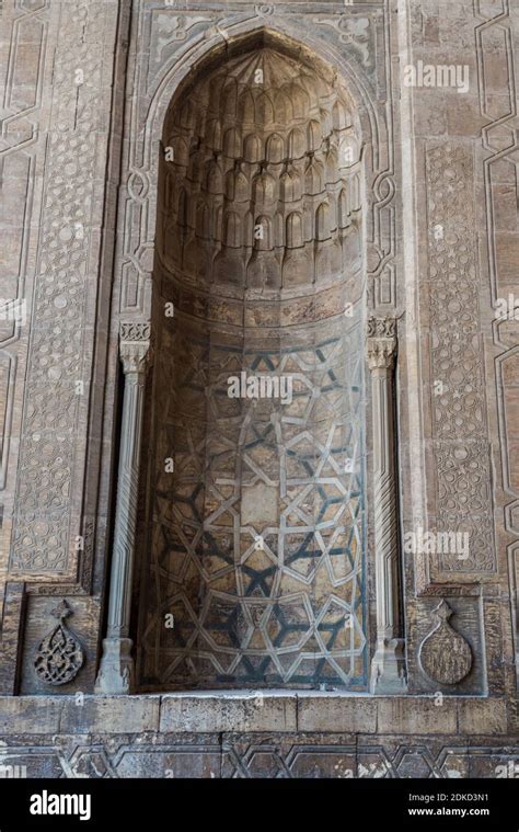 Äußere architektonische Details der Moschee Madrassa von Sultan Hassan