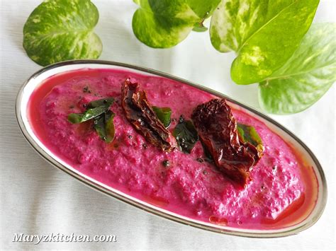 Kerala Style Beetroot Pachadi Recipe Mary S Kitchen