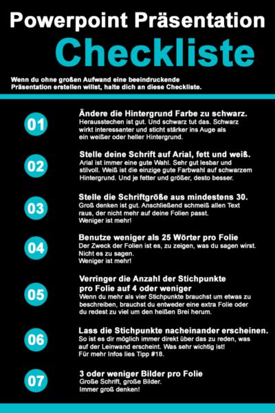 21 besten Tipps für eine perfekte Präsentation