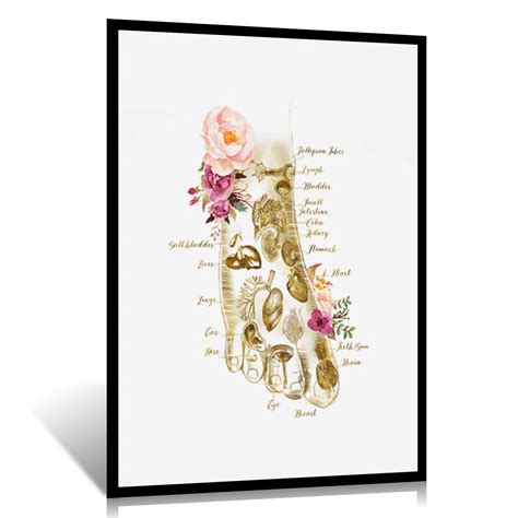 Buy Medical S Foot Reflexology Chart Foot Art Podiatrist Office Decor