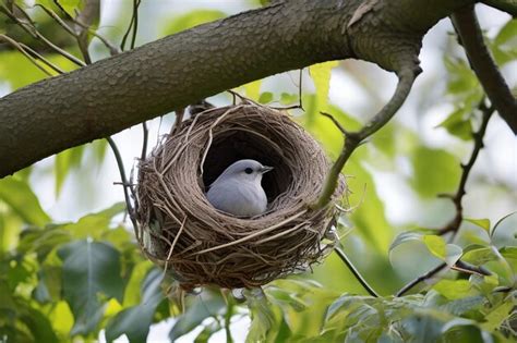 Premium AI Image | Nesting Collared Dove