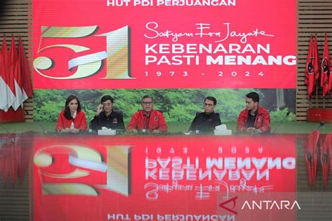 Peringatan Hut Pdi Perjuangan Mengusung Tema Satyam Eva Jayate Antara