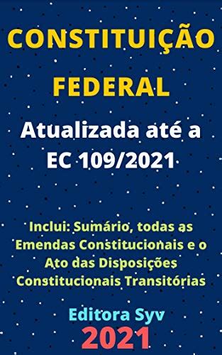 Constituição Federal Atualizada Até A Ec 1092021 Ebook Resumo