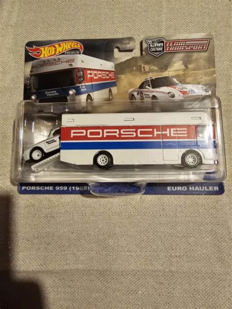 HOT WHEELS PREMIUM Team Transport Porsche Euro Hauler PORSCHE EUR PicClick FR
