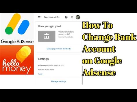 How To Change Bank Account On Google Adsense Paano Mag Palit Ng Bank