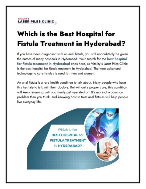 Ppt Which Is The Best Hospital For Fistula Treatment In Hyderabad