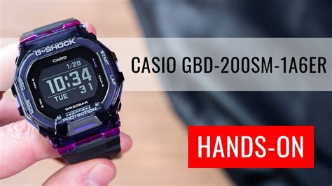 HANDS ON Casio G Shock G Squad GBD 200SM 1A6ER Skeleton Bezel Series