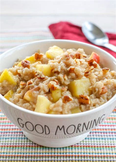 Apple Cinnamon Oatmeal Barefeet In The Kitchen