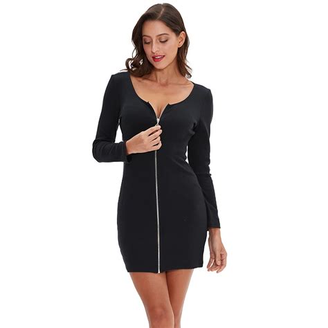 Bawe Na Bodycon Kobiety Sukienki Casual Stretch Z D Ugim R Kawem Ca