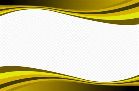 Abstract Curved Yellow Lines Borders Frame Hd Png Citypng