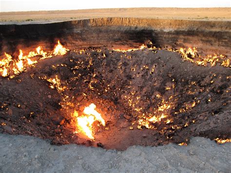 The Fiery Darvaza Gas Crater The Scare Chamber