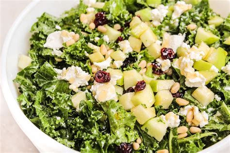 Easy Kale Salad With Honey Lemon Dressing The Whole Cook