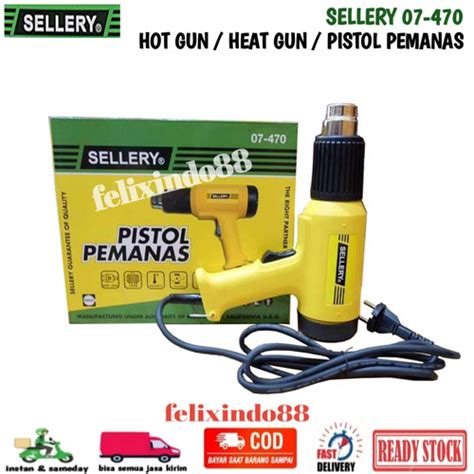 Jual HOT GUN SELLERY HEAT AIR GUN PEMANAS PLASTIK LOW WATT SELLERY ORIGINAL Kab Bogor