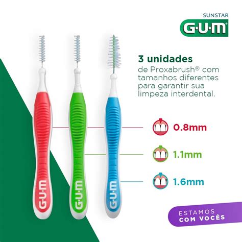 Escova Interdental Sortida GUM 9 Unidades Ideal P Aparelho