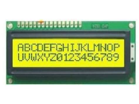 Afficheur LCD 2x16 RC1602A-YHY-ESX. Avtronic