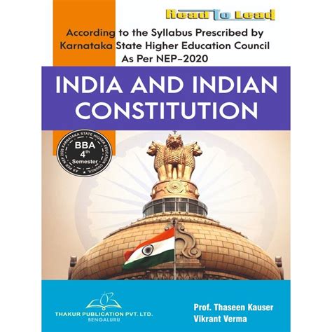 India And Indian Constitution Karnataka University Bba 4th Sem Book