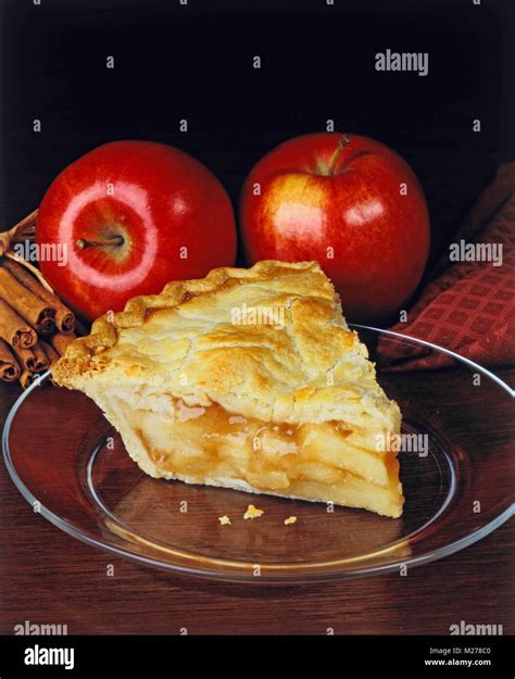 Apple pie slice Stock Photo - Alamy