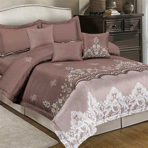 Shatex 3 Pieces Bedding Comforter Sets Microfiber Polyester Queen