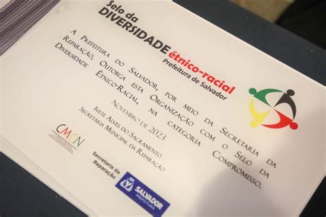 Semur Certifica Empresas Selo Da Diversidade Tnico Racial