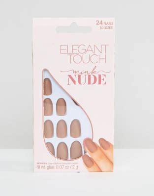 Elegant Touch Nude Collection Oval Matte Nails ASOS