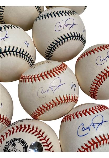 Lot Detail Cal Ripken Jr Single Signed Baseballs