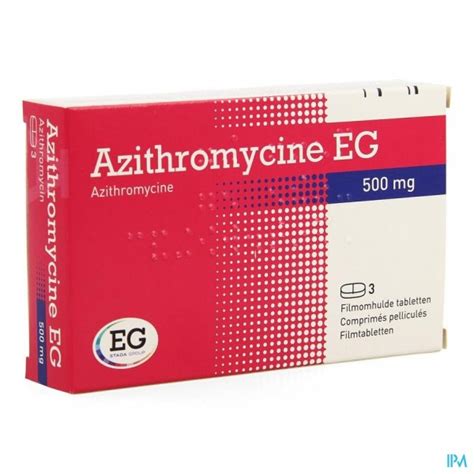 Azithromycine 500 Mg Eg Tabl Omhulde 3x500 Mg Apotheek Thiels