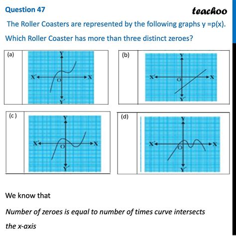 Ques 47 Case Based The Roller Coasters Are Represented By Graphs