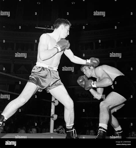 Boxing At The Royal Albert Hall Liverpools Pat Dwyer Left And Mark