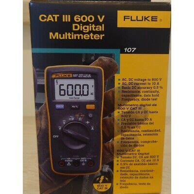 FLUKE Handheld Digital Multimeter 107 AC DC Current By Fluke 107 New