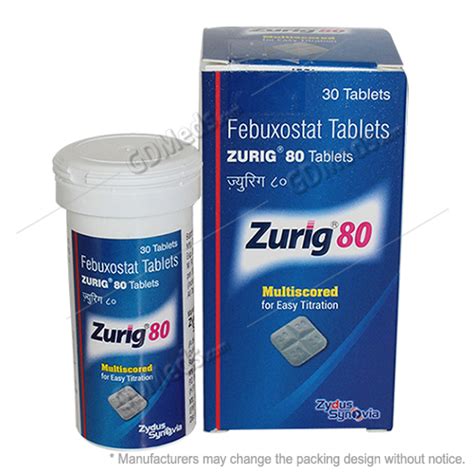 Zurig Mg At Rs Febuxostat Tablets In Nagpur Id