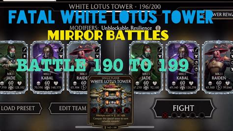 Fatal White Lotus Tower Mirror Battles To Rewards Mk Mobile